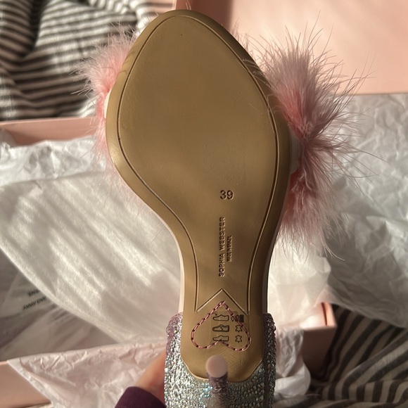 Sophia Webster Chiara Crystal Sandal Heavenly Pink Limited Edition 39 - Picture 8 of 8